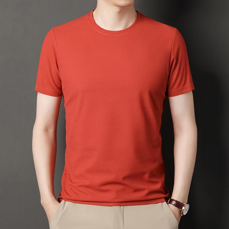 

Мужская футболка с короткими рукавами, новая летняя мужская повседневная футболка с круглым вырезом и короткими рукавами, универсальный базовый слой XXXXL