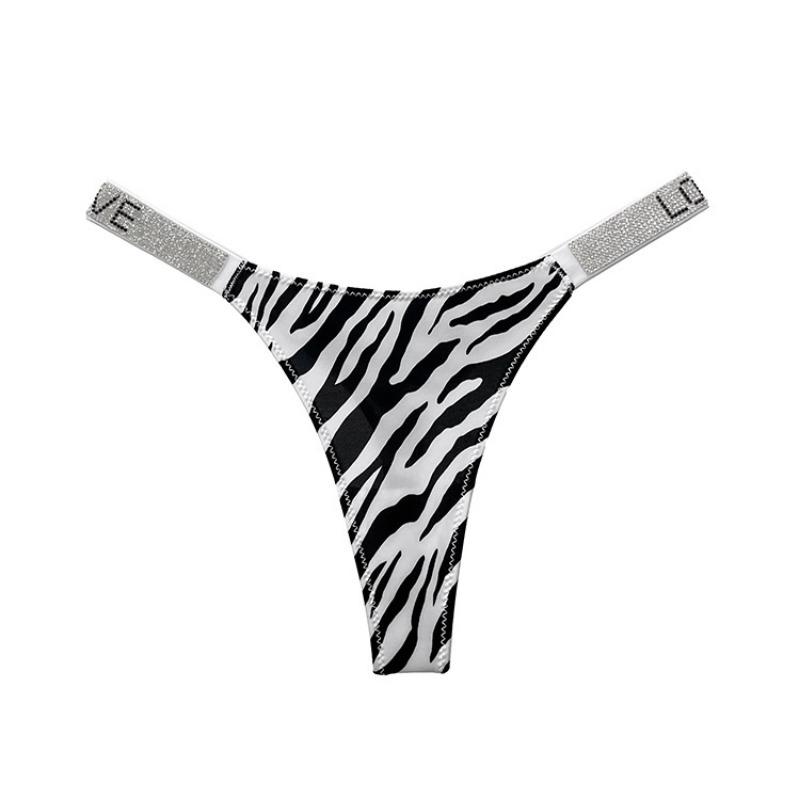 Damen Frühling und Sommer Buchstabenbohrung Sexy Fitness Sport String Unterwäsche