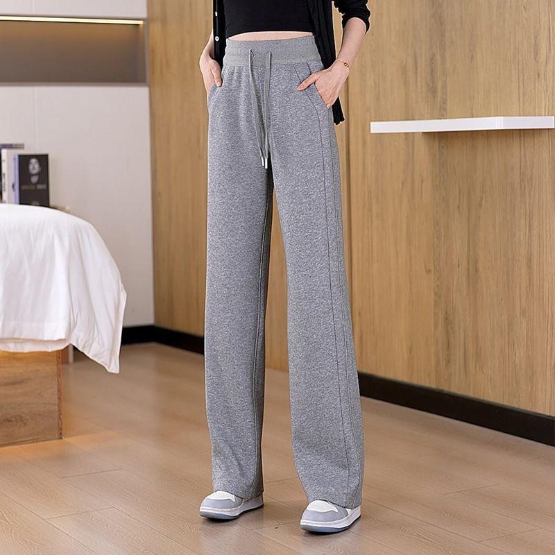 2026 Spring & Autumn Korean Style Wide-Leg Slimming Casual Pants for Women M (40-50kg)