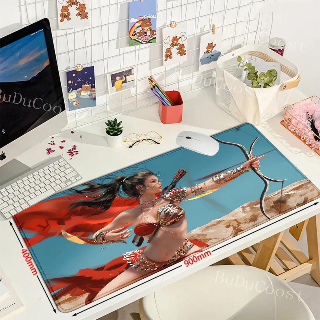 Anime Ghost Blade Ice Princess mousepad Anime mouse pad Gamer XL Computer Home Mousepad XXL Mouse Mat Non-Slip teclado mouse pad