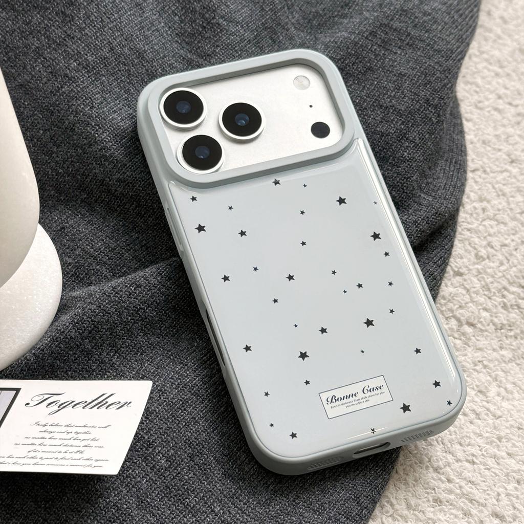 Personality 17 Applicable to Apple 17promax mobile phone case iPhone16 blue background star 13 simple Epoxy 15 Huawei