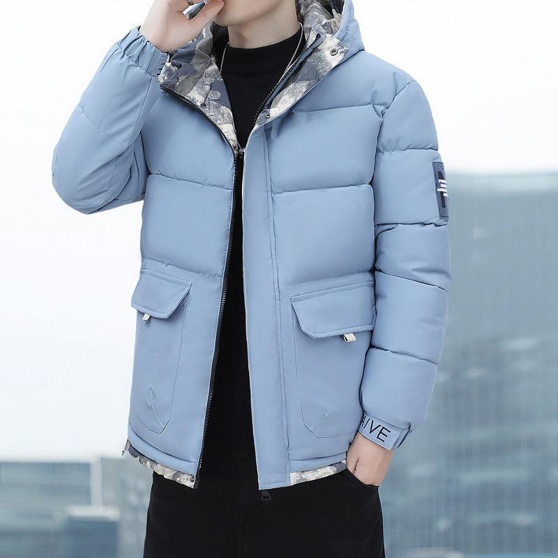 Winter new cotton-padded clothes men's autumn and winter cotton-padded jackets trendy brand short thickened cotton-padded jackets men's tooling