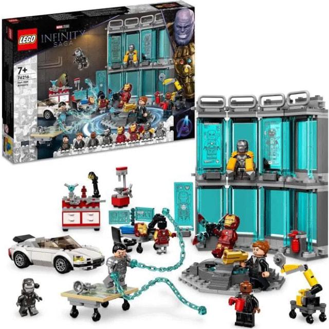 

LEGO Marvel 76216 Iron Man Armory, Bauspielzeug, Minifiguren, Geschenkidee
