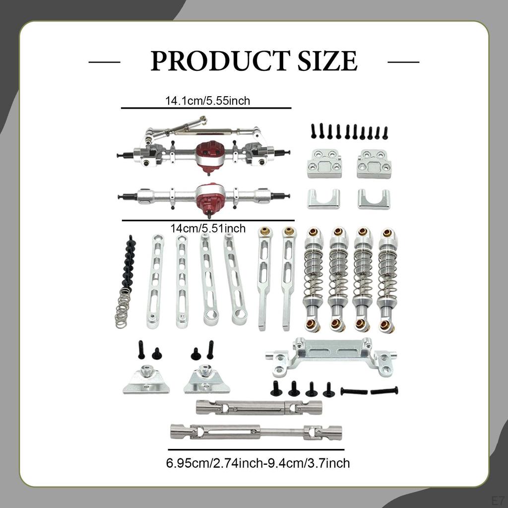 1/12 Carro RC Eixos Hastes Acessórios de Modificação Fácil Instalação Suportes de Amortecedor Puxar para