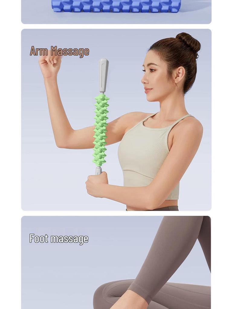 Foam Roller Wolf Tooth Muscle Massage Relaxer - Slimming Yoga Tool for Legs and Back