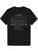 Crew Neck Polyester T-shirt with Bold Letter Print - "If My Mouth Won't Say It