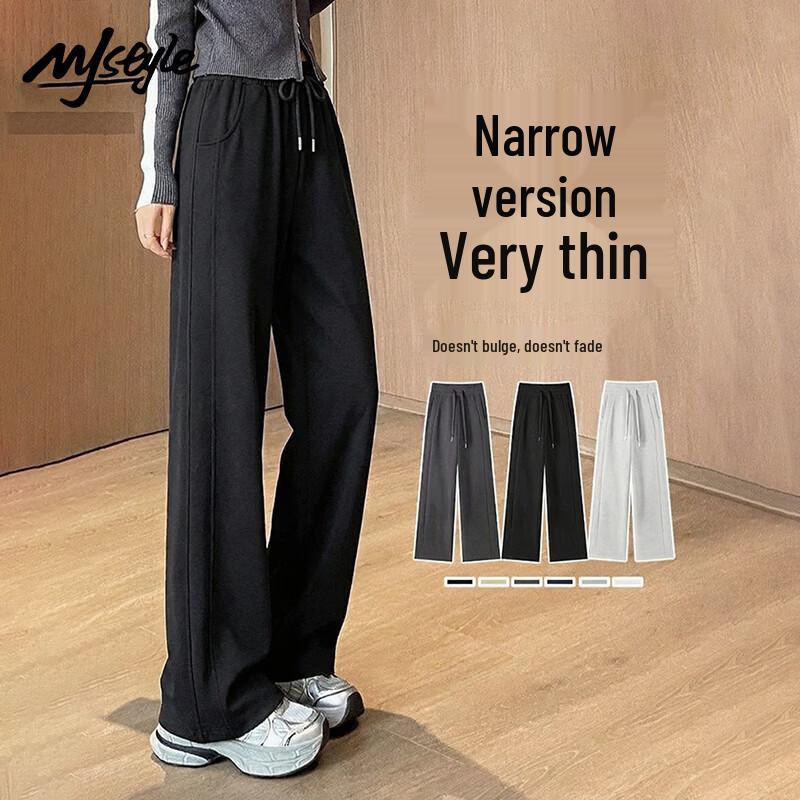MJ STYLE Women s High-Waist Straight-Leg Pants S