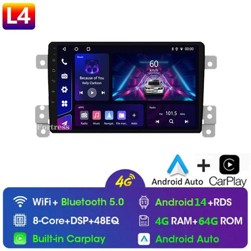 Android 10 Car Radio for Suzuki Grand Vitara 3 2005 2012 2013 2014 2015 Multimedia Player Navigation GPS 2 Din Stereo DVD