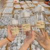 Stilvolle durchsichtige Wasserflasche für Männer & Frauen - Perfekt zum Teekochen, für das Büro und für die Flüssigkeitszufuhr unterwegs