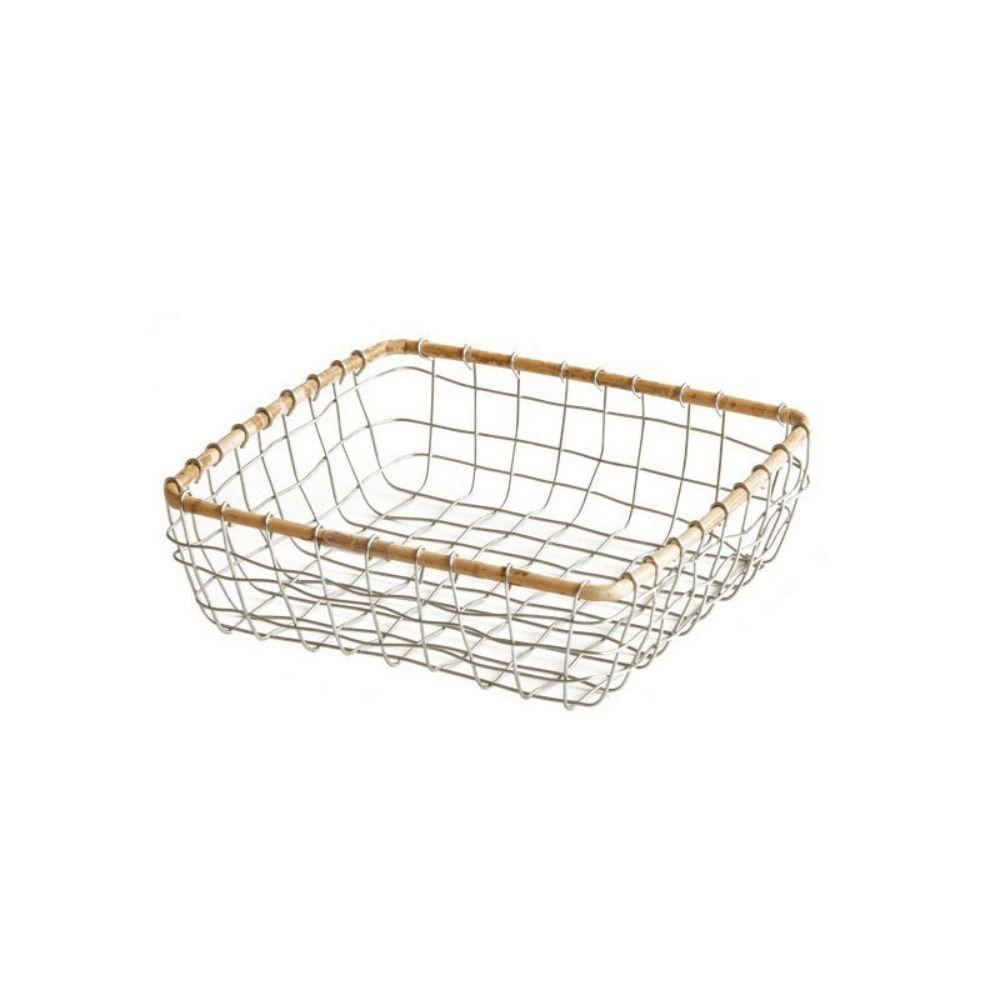 

Корзина для хранения Nordic Wire, переносная корзина для хранения фруктов на кухне, реквизит для фотосъемки S-square