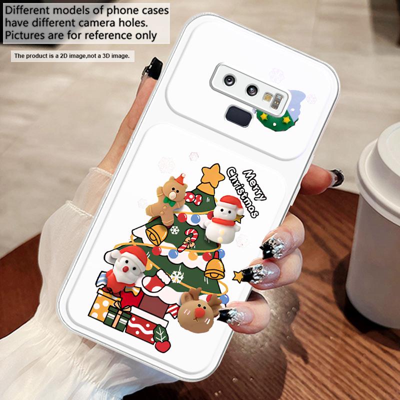 Cartoon Christmas tree For Samsung M02 12 Note 8 9 10 20 A 01 A02 A03 Core 04 05 06 10 12 13 14 15 A16 glass Ultra phone case