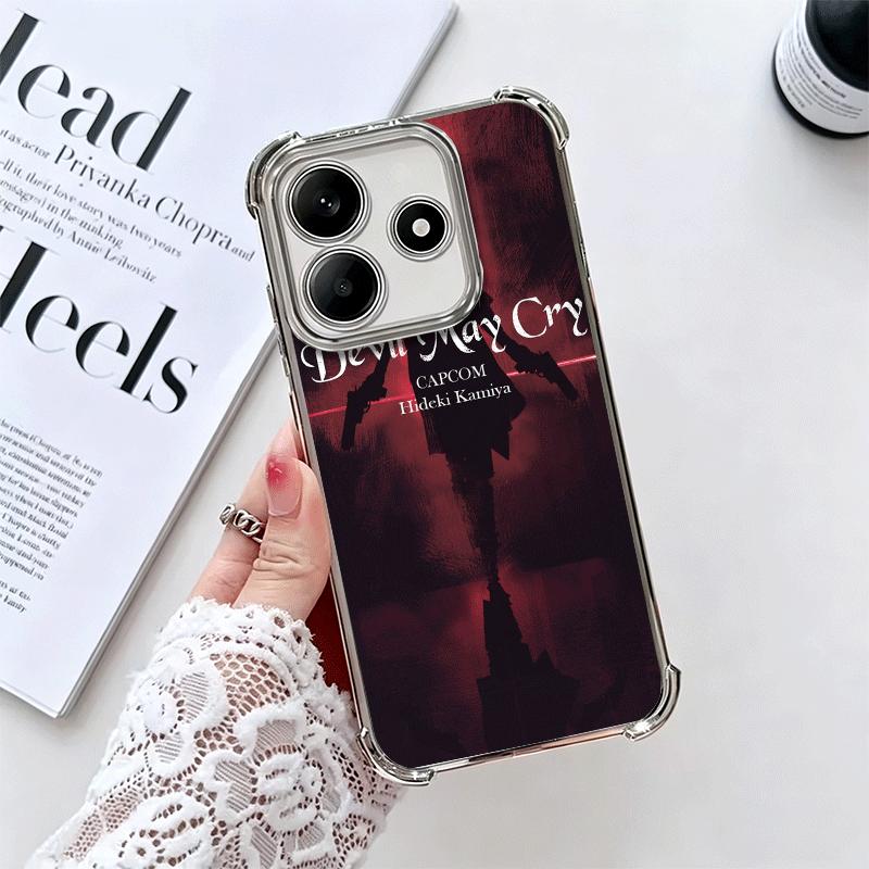 

D-Devil M-May Cry 5 Soft Phone Case For Xiaomi Redmi Note 14 15 Pro Plus 13 12 11S 11T 5G 10 9S 9 Plating Anti-Fall Fundas Redmi Note 13 Pro 4G