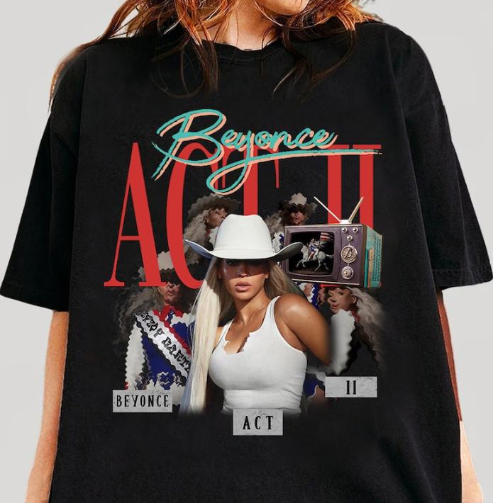 Beyoncé Cowboy Carter T-Shirt Beyonce Country Music Tee Beyoncé Fan Merch Gift Unisex T-Shirt L