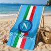 Asciugamano da Spiaggia Simbolo Energetico Blu Napoli, Asciugatura Rapida, Facile da Curare, Adatto Sia per il Fitness che per le Vacanze al Mare, Essenziale per lo Sport