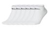 Nike Ankle Socks Unisex 6 Pack White SX7679-100