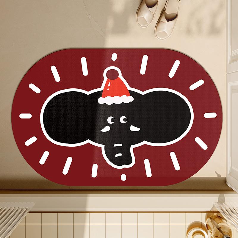 

Bathroom Floor Mat Anti-slip Anti-fall Diatom Mud Water Absorption Pad Quick-drying Toilet Toilet Toilet Door Foot Mat 40*60cm