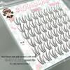 Korean Style Glue-Free Translucent False Eyelashes - Natural Manga Girl Effect, Root-by-Root Clear and Delicate Design