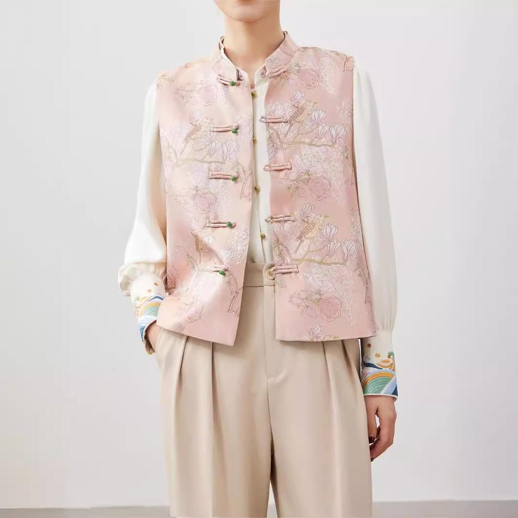 Begonia Jacquard, Neue chinesische Weste 24 Frühling