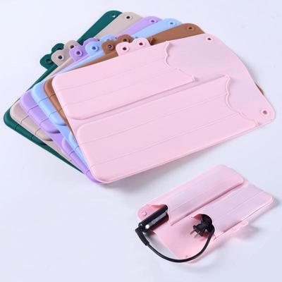 Tapis en Silicone pour Fer à Boucler Sac de Rangement pour Fer à Boucler Pochette pour Fer Plat Lisseur Outils de Coiffure Sac Portable pour Outils de Coiffure