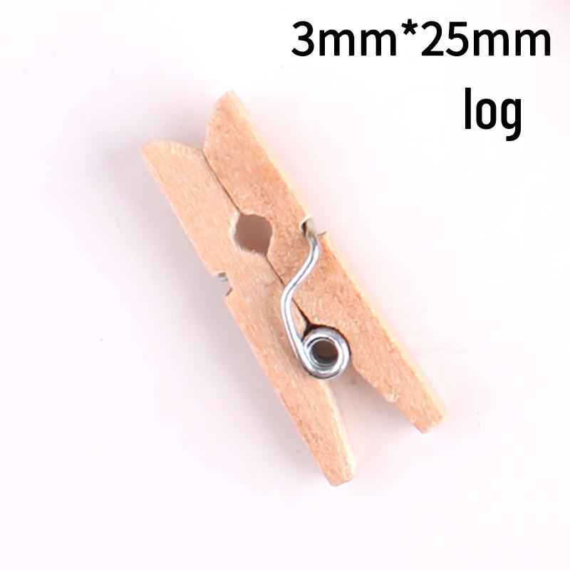 Retro Wooden Photo Clip for DIY Wall Art Decoration