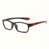3 Pairs of Unisex Sports Reading Glasses Rectangular Frame Anti Blue Light Comfortable Reading Glasses for Elderly People
