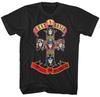 Guns N Roses Appetite for Destruction Herren T-Shirt Musik Klassische Band T-Shirt Schwarz Unisex T-Shirt