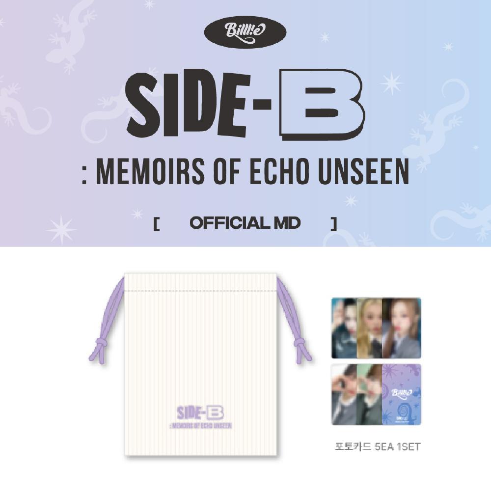 

Предзаказ Billie, сторона B : воспоминания об эхе, невидимом мешочке для веревок