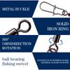 Fishing Barrel Swivels High Strength Rolling Ball Bearing Snaps Lure Connector Clip Saltwater or Freshwater Fishing