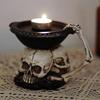 Vintage Candle Holders Creative Gothic Skull Candle Base Entrance Desktop Storage Tray Halloween Decoration Home Accessories