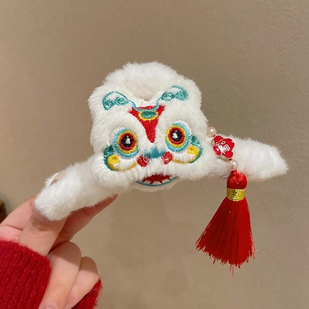 Tassel New Year Hair Claws Korean Style Plush Claw Clip Fashion Women Hair Clips Girls Gift