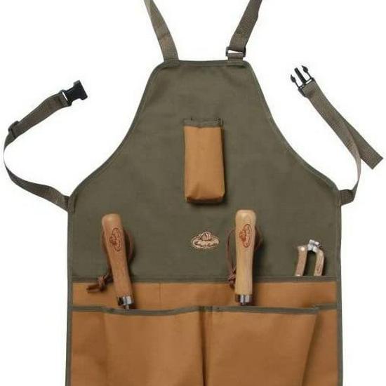 Waterproof Multi-Pocket Oxford Cloth Apron for Gardening & Pruning with Extended Leg Protection & Color Blocking Design