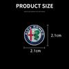 NPGYU1 1/2/5/10pcs Car Stickers emblem Auto Decor Decals For Alfa Romeo Giulia Stelvio Giulietta 156 159 147 Mito Tonale Brera Disco V