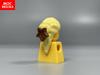 MOC Blocks Female Girl Ponytail Hairs Accessories Bow Assembled Particles Construction Bricks Children's Playthings Plastic Material Dolls