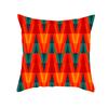 Bohemian Printed Peach Skin Velvet Pillow Cover Colorful Geometric Abstract Ethnic Style Pillow Cover