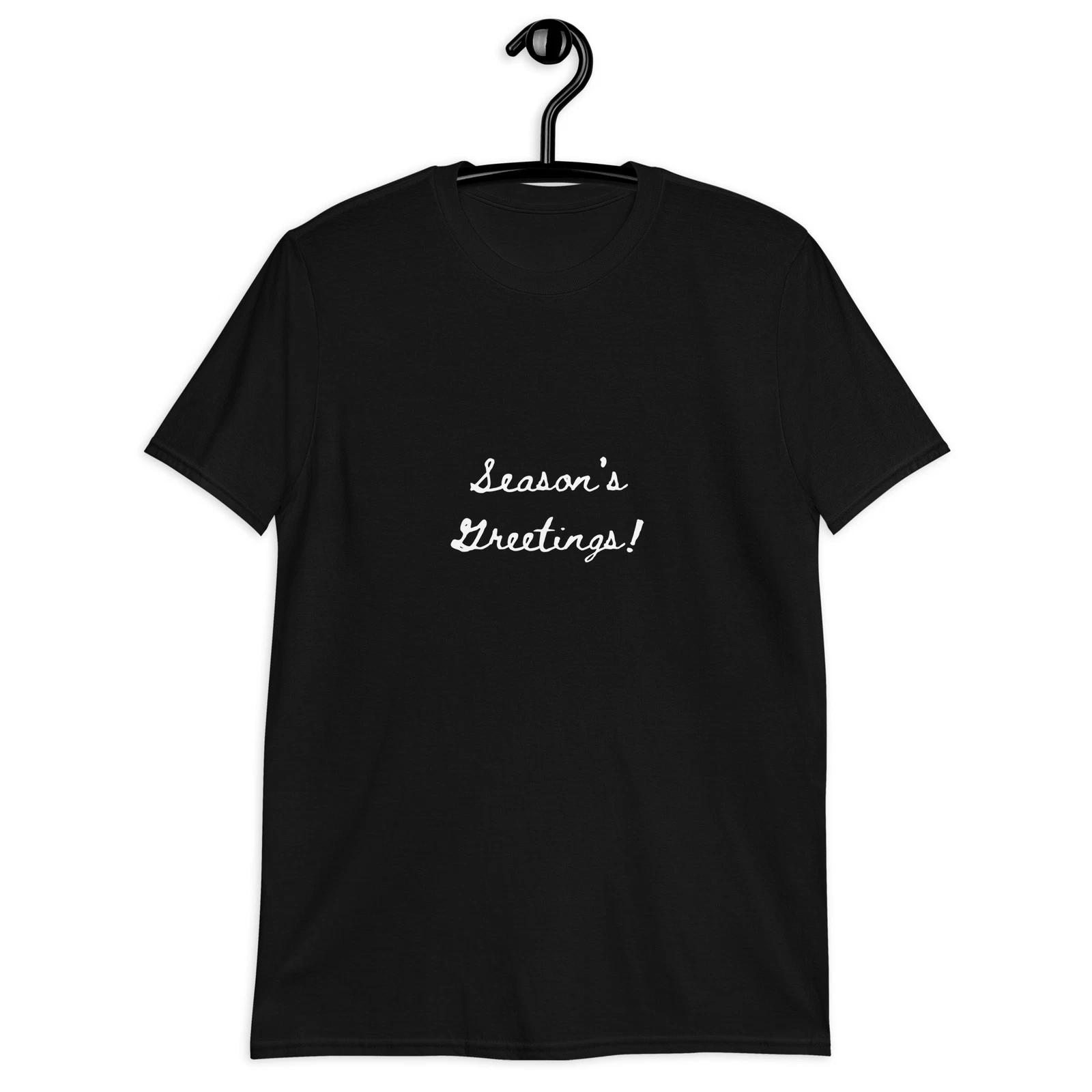 Holiday Greeting Quote Cursive Letters Classic Fit T-Shirt 2XL