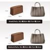 SHINLAD Luxury Tote Bag Inner Bag, Handmade, Lightweight, Self-Standing, Large Capacity (Grey, Small (Party 30): 28cm W X 17cm H X 11cm D)