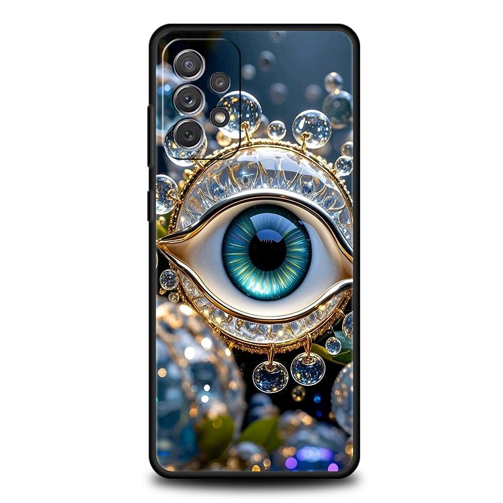 Fashion Eyelashes Eyes Phone Case for Samsung Galaxy A55 A35 A17 A07 A15 A13 A25 A51 A71 A72 A73 A32 A52 A52S A41 Soft TPU Shell