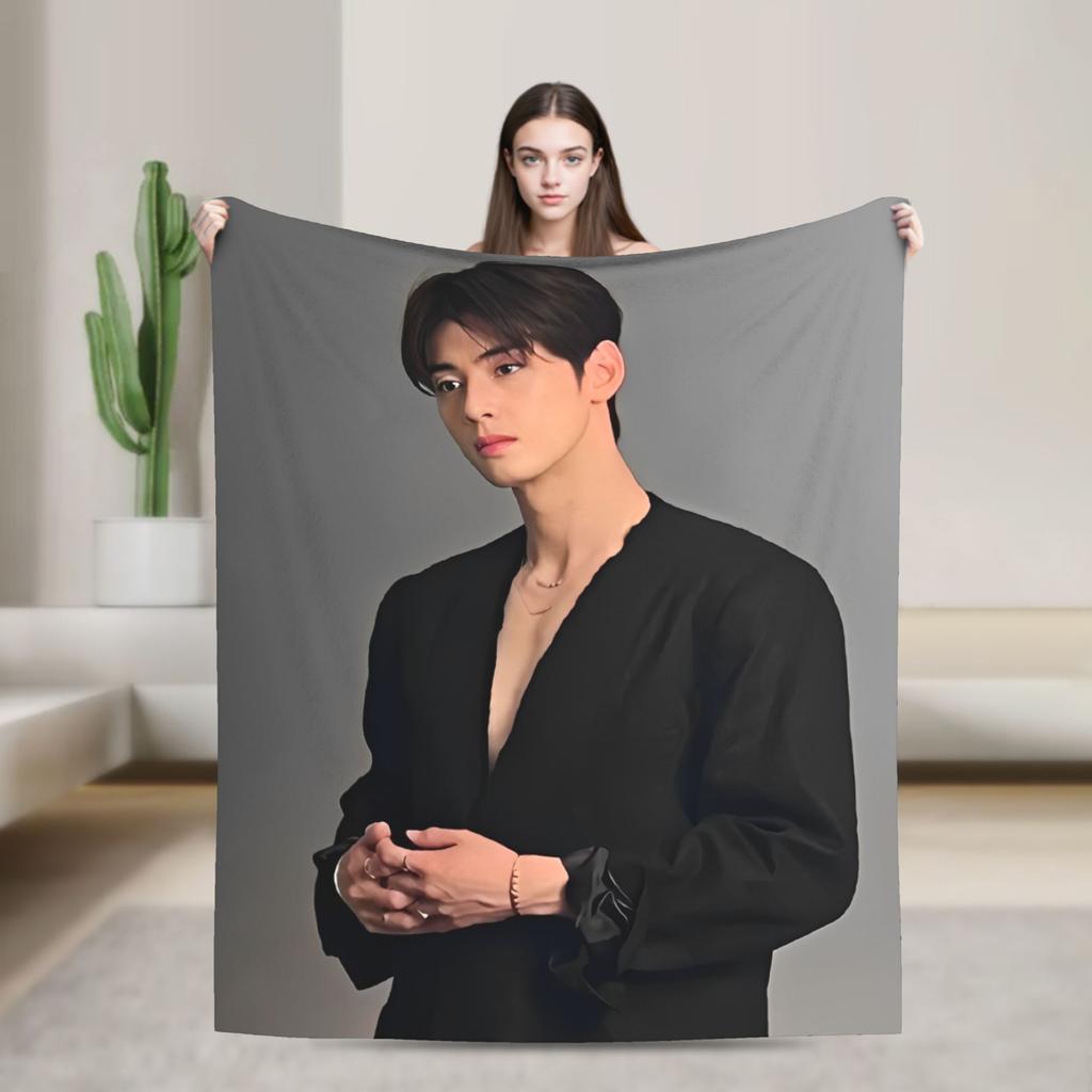True Beauty Series Hwang in Youp Cha EunWoo Blankets Fleece  Super Soft Throw Blankets for Bedroom Sofa Bed Rug