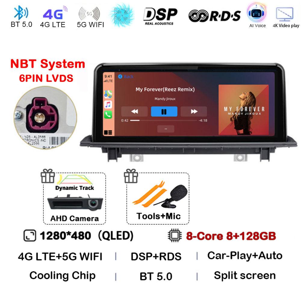 ID8 Android 14 Car Radio For BMW X1 F48 X2 F49 2016- 2017 NBT & 2018 - 2020 EVO Multimedia Player GPS Stereo 4G Wireless Carplay