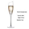 Slanted Rim Champagne Cocktail Glass