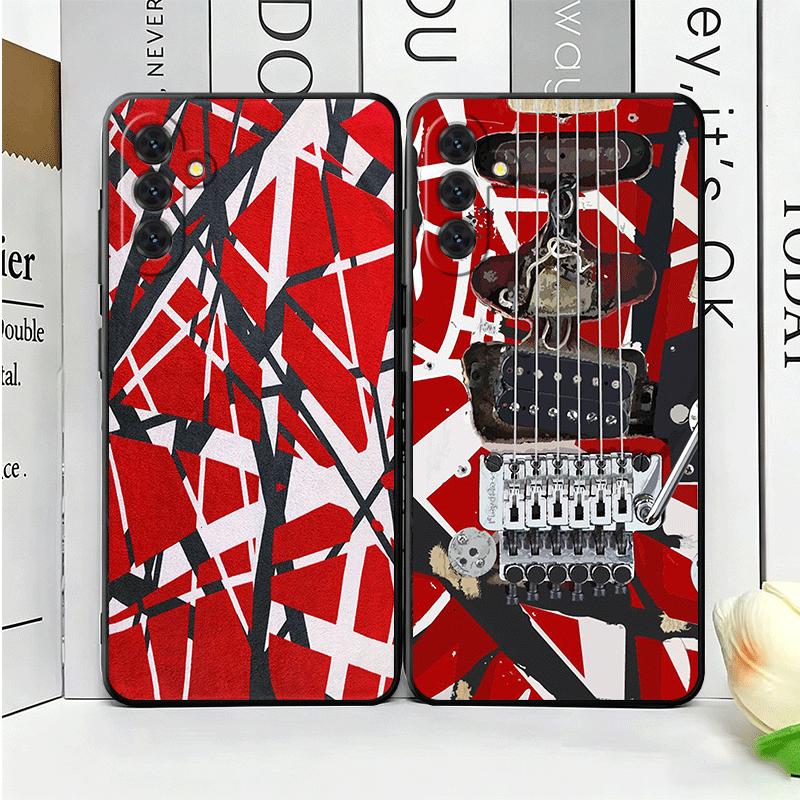 Eddie Van Halen Graphic Guitar Soft Phone Case for Samsung A17 A37 A57 A16 A26 A36 A56 A15 A25 A35 A55 A14 A24 A34 A54 A13 A23 A