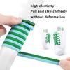 2Pair New Colorful Capsule Lock Shoelaces Without Ties Elastic Laces Sneakers No Tie Shoe Laces Kids Adult 0.6cm Flat Shoelace