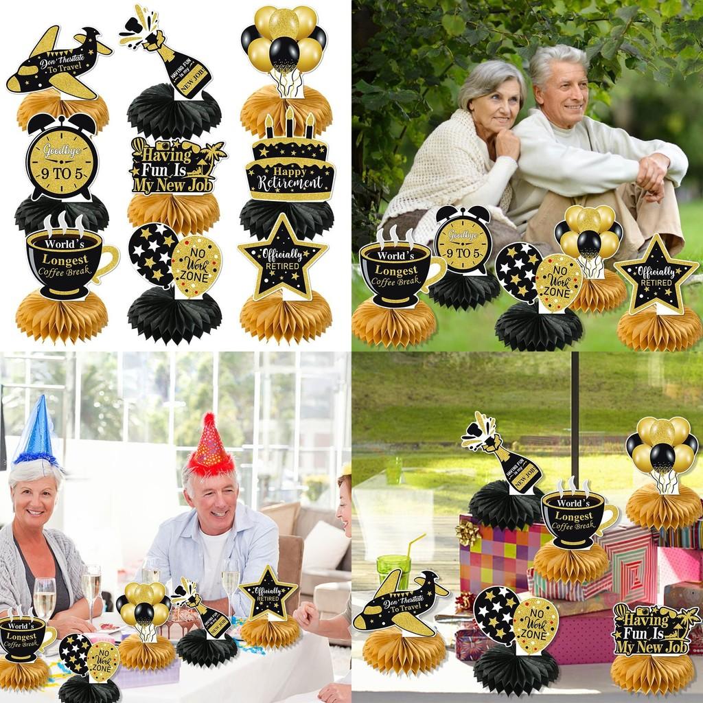 Themed Retired Paper Honeycomb Shape Party Event Desktop Ornaments Decoration
