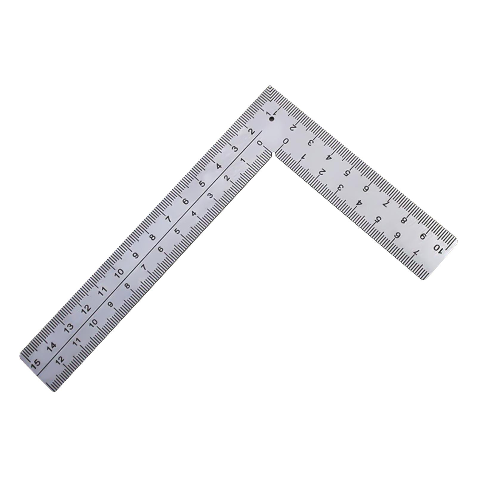 

L-Shape Right Angle Double Sided Marking Ruler with Scale for Woodworking Carpentry and DIY Projects Measuring Tool