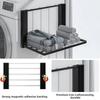 No Punching Washing Machine Shelf Metal Clothes Rack  Home Organization