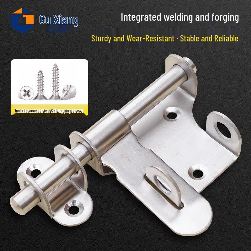 4-inch Heavy Duty Stainless Steel Surface Bolt with Hasp Lock