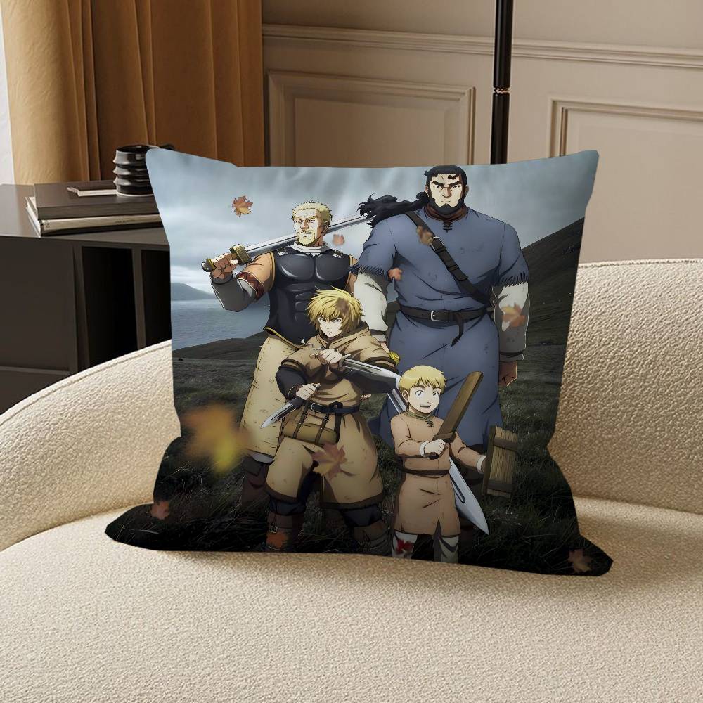 

Сага о Винланде Офисная подушка Наволочка Подушка для автомобиля Чехол для подушки45X45СМ Поясничная наволочка Наволочка для диванной подушки 12x12Inch