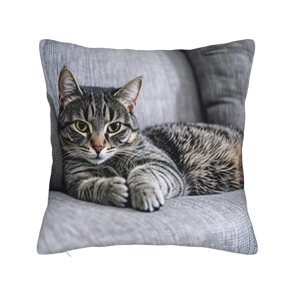 Cat Nap Artistic Design Pillow Case Kawaii Pillow Cover Comfy Pillowcases For Sofa Home Decor