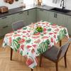 Summer Watermelon Monstera Rectangle Tablecloth for Table Decor Reusable Farmhouse Kitchen Dining Tablecloth Wedding Decorations