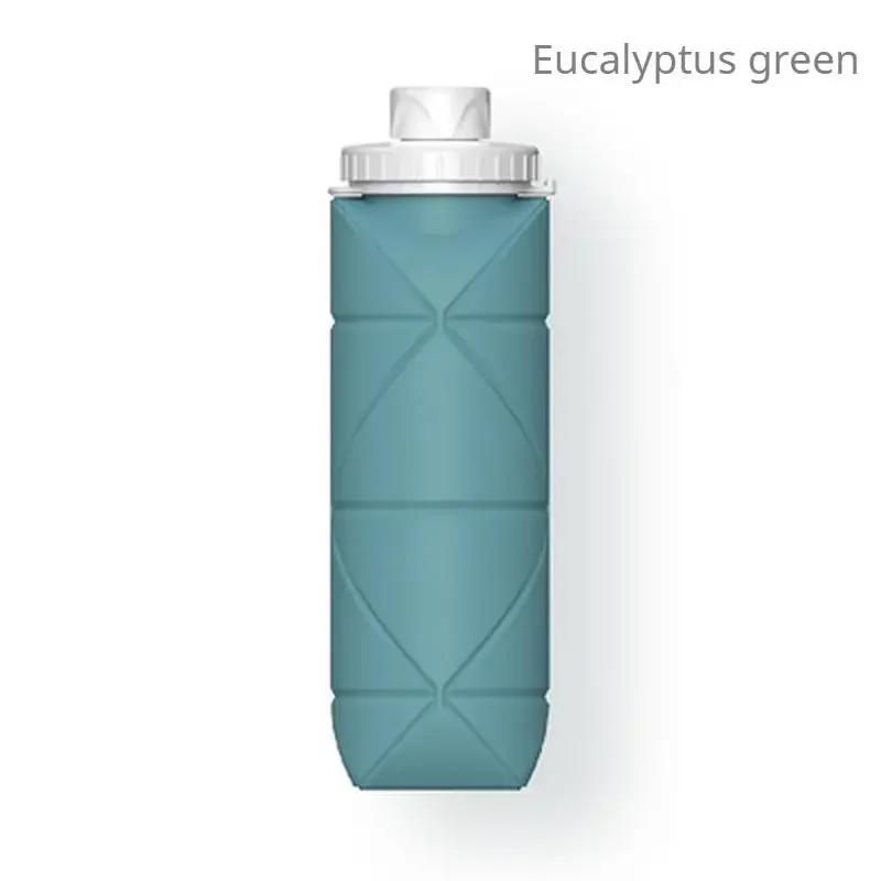 1Pc 600ml Foldable Space-saving Portable Reusable Silicone Sport Water Bottle Bag Bicycle Camping Portable Waterbottles